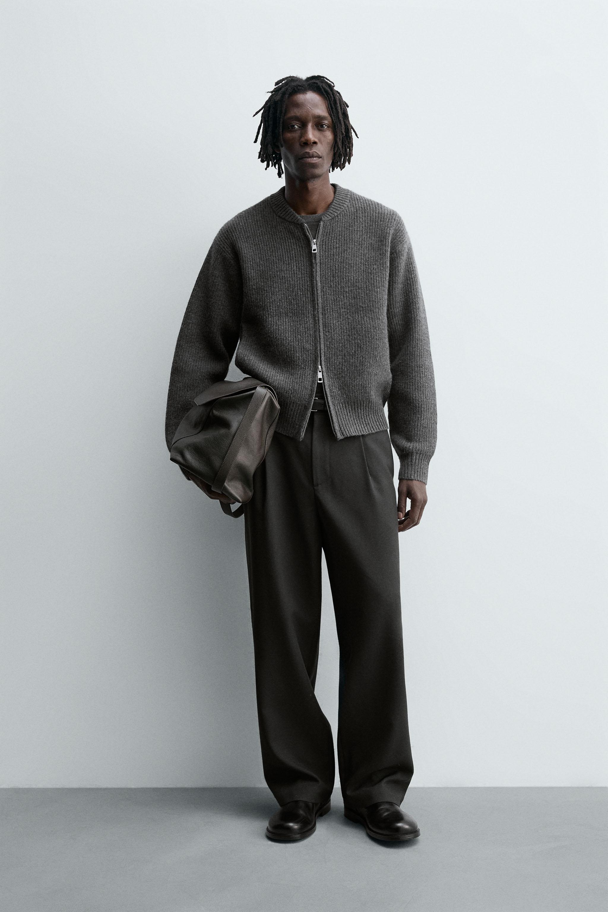 BLOUSON BOMBER EN MAILLE